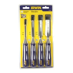 IRWIN M444 4 Piece Woodworking Chisel Set