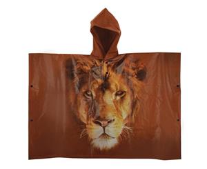 IS Gift Zoo Animal Poncho [Animal Lion]