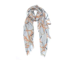 Indus Scribble Scarf - Ice