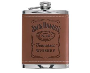 Jack Daniels Brown Leather Flask