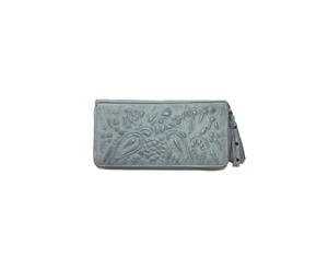 KAJA Clothing TAYLOR - Leather Clutch - Light Blue 100% Leather