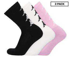 Kappa Authentic Amal Sock 3-Pack - White/Black/Pink