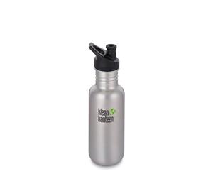 Klean Kanteen Stainless Steel Water Bottle 532ml - Sports Cap 5 Colours