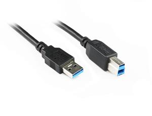 Konix 1M USB 3.0 AM/BM Cable in Black