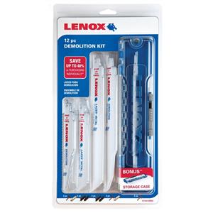 Lenox 12 Piece Demolition Reciprocating Saw Blade Kit