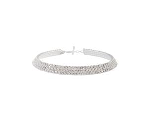 Lovisa Rhodium Choker Diamante Collar Necklace