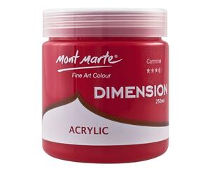 Mont Marte Dimension Acrylic Paint 250ml Pot - Carmine