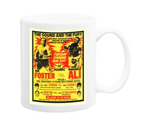 Muhammad Ali Vs Foster Boxing Poster Mug - 11 Fluid Oz