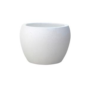 Northcote Pottery X-Large White Precinct Lite Terrazzo Moon Pot