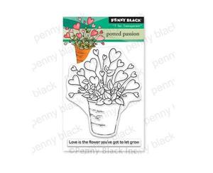 Penny Black Clear Stamps - Potted Passion 3in x 4in