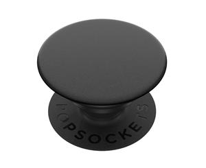 PopSockets Universal Swappable PopGrip Holder/Stand/Grip w/Base Black for Phones