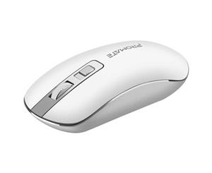 Promate SUAVE.WHT 2.4Ghz Wireless 1600dpi Optical USB Mouse. Plug & Play. High Precision with Ergonomic slim Contoured Shape. Auto-Power Saving