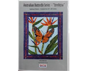 Quilting Sewing Quilt Pattern STRELITZIA BUTTERFLY Patchwork Pattern Batiks New