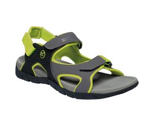 Regatta Mens Rafta Sport Lightweight Adjustable Convertible PU Sandals - Granit/LmPch