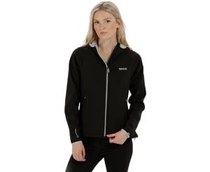 Regatta Womens/Ladies Arec II Durable Wind Resistant Jacket Coat - Black(LtStl)