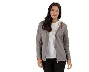 Regatta Womens/Ladies Tarnis Full Zip Hooded Ribbed Fleece Jacket - Rock Grey