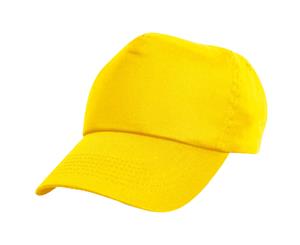 Result Unisex Childrens/Kids Plain Basebll Cap (Yellow) - BC957