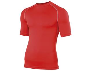 Rhino Mens Sports Base Layer Short Sleeve T-Shirt (Red) - RW1277