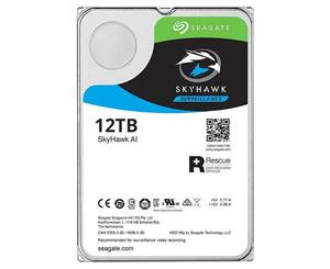 Seagate SkyHawk AI 12TB SATA3 HDD  256MB Cache durable reliability and performance tuned to the high-write workloads of today 24Hours&7days video s