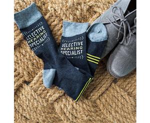 Selective Hearing Specialist Men's Socks