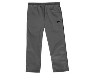 Slazenger Boys Open Hem Woven Pants Trousers Bottoms Infant - Charcoal