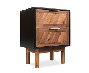 Solid Acacia Wood Bedside Cabinet Bedroom Side Nightstand End Table