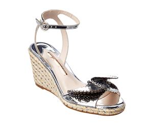 Sophia Webster Soleil Lucita Mirrored Espadrille Leather Wedge Sandal