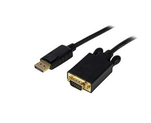 StarTech 10ft DisplayPort to VGA Adapter - DP to VGA - Black