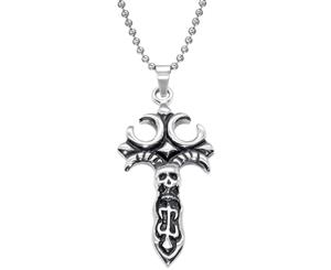 Steel Pendant Cross Necklace