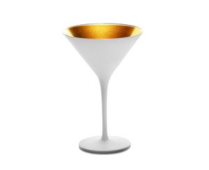 Stolzle Olympic Cocktail Glass White/Gold X 6