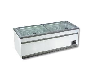 Supermarket Island Dual Temperature Freezer & Chiller with Glass Sliding Lids ZCD-L250S