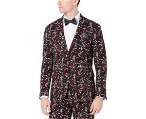 Tallia Mens Tropical Printed Slim-Fit Sportcoat