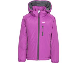 Trespass Girls Shasta Waterproof Windproof Insulated Warm Jacket Coat - Purple Orchid/Carbon