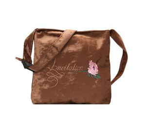 Vintage Embroidered Rose Flower Handbag Bag