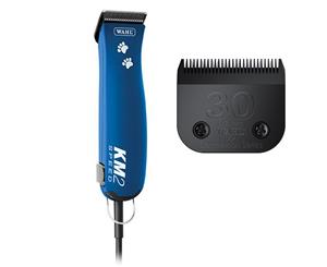 Wahl KM2 Clipper Blue Paw Print with Bonus Size 30 Blade