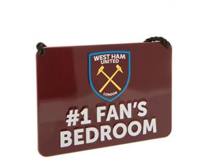 West Ham United Fc Official Bedroom No. 1 Fan Sign (Claret) - TA896