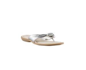 Womens Capture Emily Sandal Flat Silver