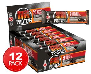 12 x Musashi Shred & Burn Protein Bars Cookies & Cream 60g