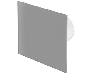 125mm Timer Extractor Fan Matte Grey Glass Front Panel TRAX Wall Ceiling Ventilation