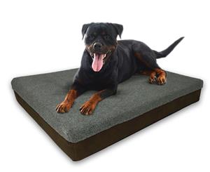 15CM Thick Extra Large Memory Foam Dog Bed Orthopedic - Big Paws - Brown