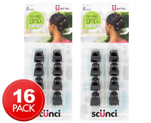 2 x 8pk Scnci No Slip Grip Mini Claw Hair Clips