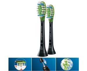 2PC Philips HX9062/96 W3 Premium Wh Replacement Heads for Electric Toothbrush BK