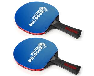 2x Summit Australia Western Bulldogs Table Tennis Bat Game/Training/Competition