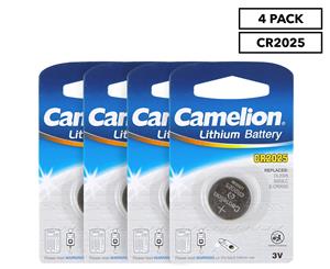 4 x Camelion Lithium CR2025 Button Cell Battery