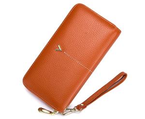 Acelure Clutch Leather Wallets - Orange