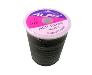 Alps 100yds of Black Rod Wrapping Thread - Size C (0.2mm) Rod Binding Cotton