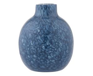 Amalfi Zari Glass Handmade Decorative Unique Pattern Vase Blue 16.5x20cm