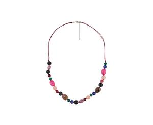 Amber Rose Carnival Rope Necklace Multi