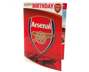 Arsenal Fc Musical Birthday Card (Red) - TA4631