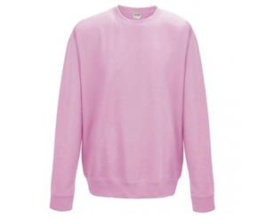 Awdis Just Hoods Childrens/Kids Plain Crew Neck Sweatshirt (Baby Pink) - RW3485